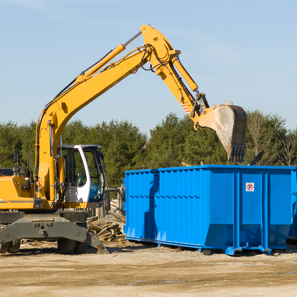 can i rent a residential dumpster for a construction project in New England ND